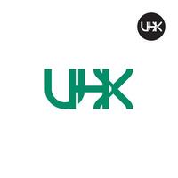 uhx logotipo carta monograma Projeto vetor