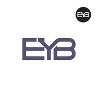 eyb logotipo carta monograma Projeto vetor