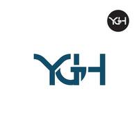 ygh logotipo carta monograma Projeto vetor