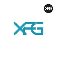 xfg logotipo carta monograma Projeto vetor