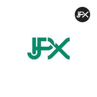 jpx logotipo carta monograma Projeto vetor