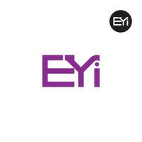 ei logotipo carta monograma Projeto vetor