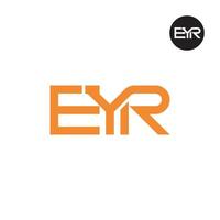 eyr logotipo carta monograma Projeto vetor