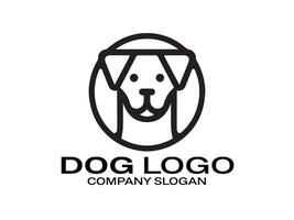 modelo de design de logotipo de cachorro vetor