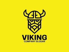 viking cabeça logotipo Projeto modelo vetor