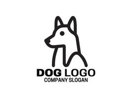 modelo de design de logotipo de cachorro vetor