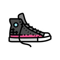 sapatos emo cor ícone ilustração vetor