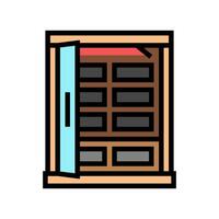 infravermelho sauna cor ícone ilustração vetor