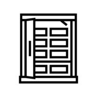 infravermelho sauna linha ícone ilustração vetor