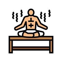relaxamento sauna cor ícone ilustração vetor