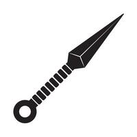 kunai ícone ilustração Projeto modelo vetor