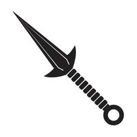 kunai ícone ilustração Projeto modelo vetor