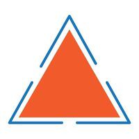 triângulo ícone ilustração Projeto modelo vetor