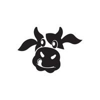 vaca cabeça símbolo logotipo ícone, desenho ilustração modelo vetor