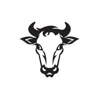 vaca cabeça símbolo logotipo ícone, desenho ilustração modelo vetor