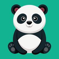 fofa panda Urso avatar, desenho animado, ilustração, arte vetor