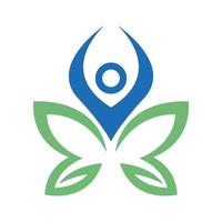 melhor ioga ícone logotipo Projeto vetor