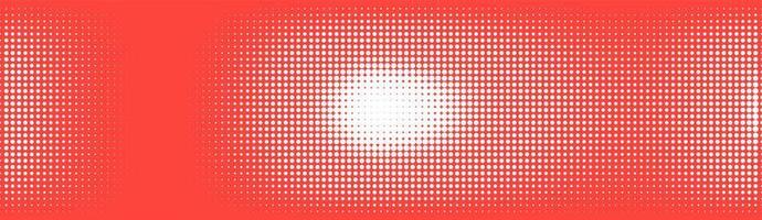 meio-tom em estilo abstrato. textura de vetor geométrico banner retro. impressão moderna. fundo branco e vermelho. efeito de luz