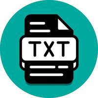 TXT Arquivo tipo base de dados ícone. documento arquivos e formato extensão símbolo ícones. vetor