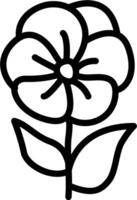 ilustração de ícone de flor vetor