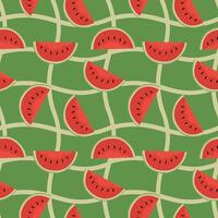uma desatado padronizar do vermelho frutas. adequado para toalhas de mesa, crianças roupas ou livro cobre vetor