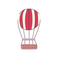 brilhante quente ar balão desenho animado ilustração vetor