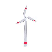 indústria vento turbina desenho animado ilustração vetor