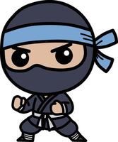 desenho animado ninja ilustração vetor