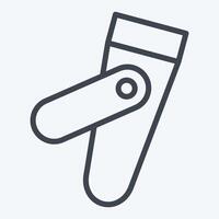 ícone unha clipper. relacionado para higiene símbolo. linha estilo. simples Projeto ilustração vetor