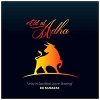 eid al adha islâmico festival Projeto eid Mubarak vetor