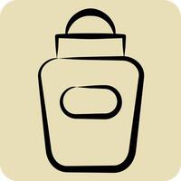 ícone Desodorante. relacionado para higiene símbolo. mão desenhado estilo. simples Projeto ilustração vetor