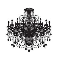 lustre ilustração ícone silhueta estilo vetor