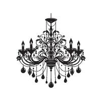 lustre ilustração ícone silhueta estilo vetor