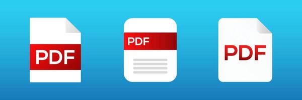 pdf Arquivo documento ícone. pdf texto documento vetor