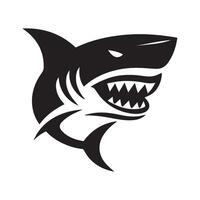 minimalista Tubarão logotipo vetor