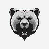 Urso logotipo ilustração vetor