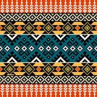 geométrico étnico padronizar ,nativo tribal tradicional fronteira decoração para fundo, papel de parede, ilustração, têxtil, tecido, roupas , batik, tapete, bordado vetor
