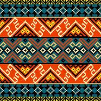 geométrico padronizar tribal ,étnico padronizar tradicional fronteira decoração para fundo, papel de parede, ilustração, têxtil, tecido, roupas, batik, tapete, bordado vetor