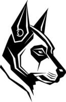 cachorro cabeça logotipo modelo vetor