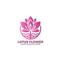 a lótus flor logotipo Projeto vetor