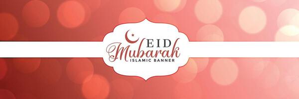 adorável eid Mubarak festival bandeira Projeto vetor