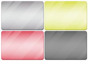 Texturas metálicas em quatro cores vetor
