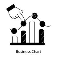 gráfico de negócios da moda vetor