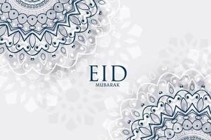 fundo decorativo de saudação eid mubarak vetor