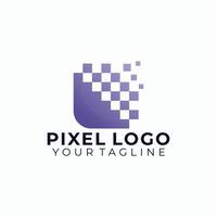 pixel logotipo ícone isolado vetor