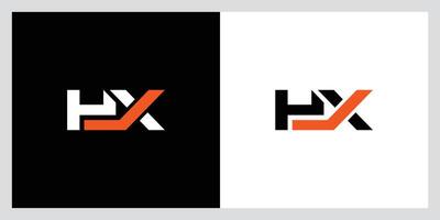 inicial carta hx logotipo Projeto modelo. criativo hx logotipo Projeto vetor