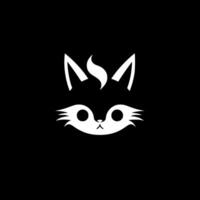 gato - Preto e branco isolado ícone - ilustração vetor