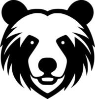 Urso - minimalista e plano logotipo - ilustração vetor