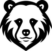 Urso - minimalista e plano logotipo - ilustração vetor
