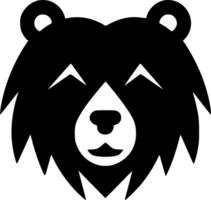 urso, ilustração em preto e branco vetor